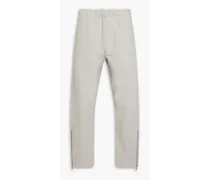 French cotton-terry track pants - Gray