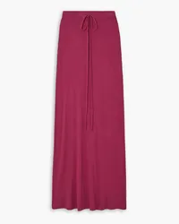 BONDI BORN Geneva stretch modal and silk-blend jersey maxi skirt - Purple Purple