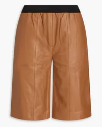 Loulou Studio Piren leather shorts - Brown Brown