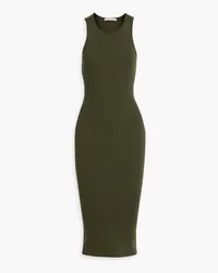 Alice + Olivia Alice Olivia - Wright ribbed wool-blend midi dress - Green Green