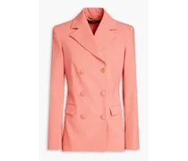 Versace Double-breasted stretch-wool blazer - Pink Pink