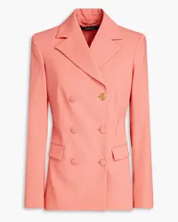 Versace Double-breasted stretch-wool blazer - Pink Pink