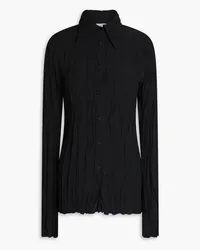 BITE Studios Maisie crinkled crepe shirt - Black Black