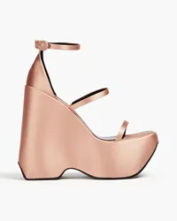 Versace Satin wedge sandals - Pink Pink