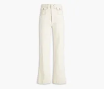 70s high-rise wide-leg jeans - White