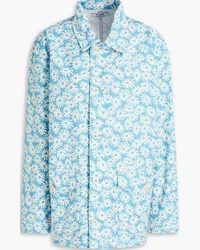 RE/DONE 90s floral-print cotton-canvas jacket - Blue Blue