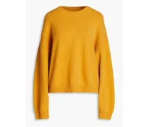 Galli brushed wool-blend sweater - Yellow