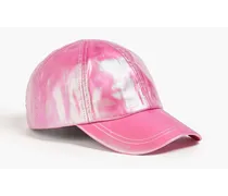 Holographic woven baseball cap - Pink