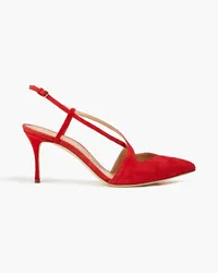 Sergio Rossi Suede slingback pumps - Red Red