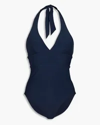 BONDI BORN Holly halterneck swimsuit - Blue Blue