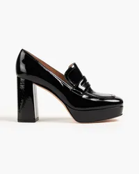 Gianvito Rossi Rouen patent-leather platform pumps - Black Black