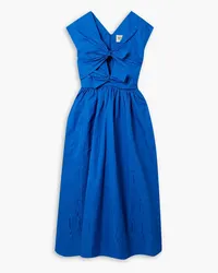 TOVE Tabitha recycled moire midi dress - Blue Blue