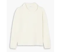 Leith Clark Nipigon scalloped open-knit cashmere sweater - Neutral