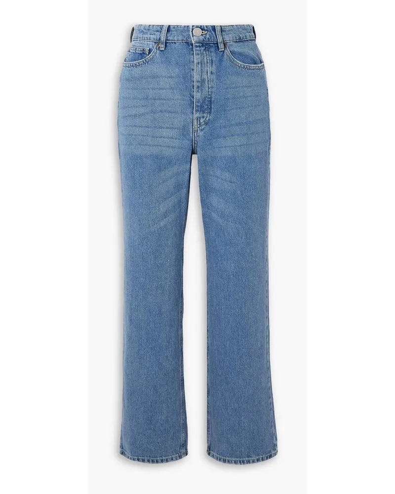 By Malene Birger Milium cropped high-rise straight-leg jeans - Blue Blue