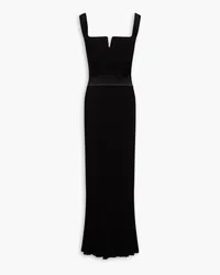 GALVAN Atalanta bead-embellished knitted maxi dress - Black Black