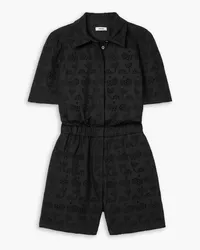 Jason Wu Broderie anglaise cotton playsuit - Black Black