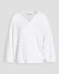 Autumn Cashmere Open-knit sweater - White White