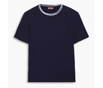 Missoni Cotton-jersey T-shirt - Blue Blue