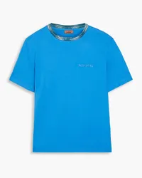 Missoni Cotton-jersey T-shirt - Blue Blue