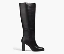 Jeanne leather knee boots - Black