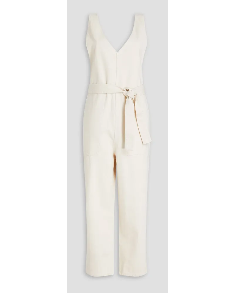 Alex Mill Belted denim jumpsuit - White White