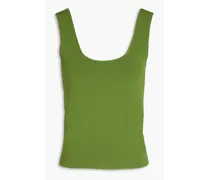 Stretch-knit tank - Green