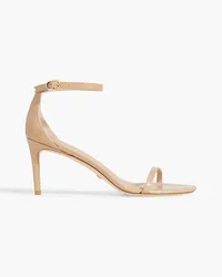 Stuart Weitzman Patent-leather sandals - Neutral Neutral