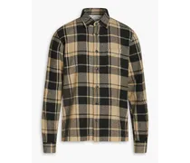 Sol checked cotton-flannel shirt - Neutral