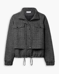 APIECE APART Layered checked wool-blend jacket - Black Black