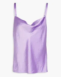 Vince Crinkled satin camisole - Purple Purple