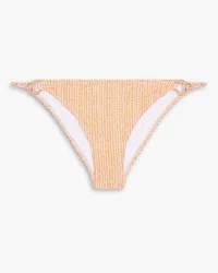 Heidi Klein Printed low-rise bikini briefs - Orange Orange