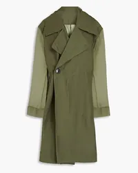 Rick Owens Silk-voile trench coat - Green Green