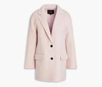 Wool-blend felt coat - Pink
