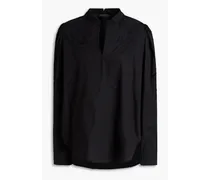 Jade broderie anglaise cotton blouse - Black