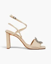 Alexandre Birman Madelina 85 embellished suede sandals - Neutral Neutral