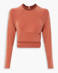 Jacquemus Espelho cropped cutout stretch-jersey top - Pink Pink