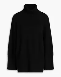 Autumn Cashmere Brushed knitted turtleneck sweater - Black Black