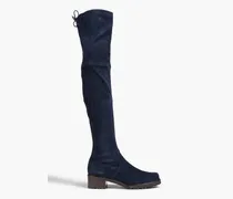 Vanland suede thigh boots - Blue