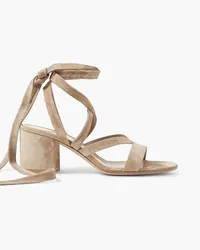 Gianvito Rossi Janis 60 suede sandals - Neutral Neutral