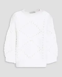 Autumn Cashmere Pointelle-knit cotton sweater - White White