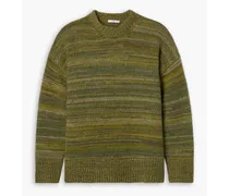 Mélange cashmere sweater - Green