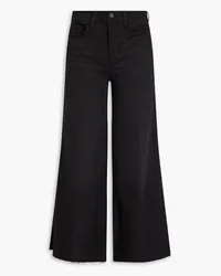 Frame Denim Le Palazzo Crop high-rise wide-leg jeans - Black Black