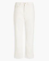 WANDLER Cropped high-rise straight-leg jeans - White White