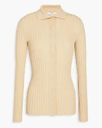 Vince Ribbed-knit cardigan - Neutral Neutral