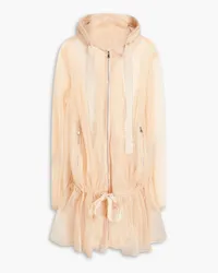 RED Valentino Point d'espirit hooded coat - Pink Pink