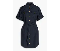 Roxanne cotton mini shirt dress - Blue
