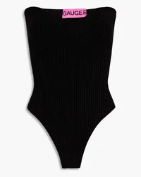 GAUGE81 Morales strapless ribbed-knit bodysuit - Black Black