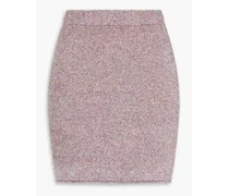 Chris metallic knitted mini skirt - Pink