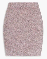 IRO Chris metallic knitted mini skirt - Pink Pink