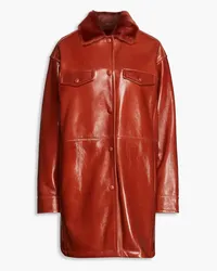 Yves Salomon Shearling coat - Red Red